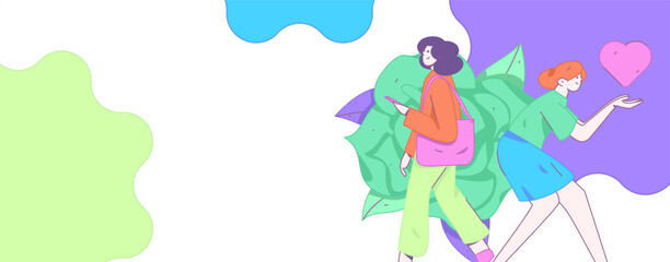 3.12 International Women's Day professional women flat character vector concept operation hand drawn illustration
