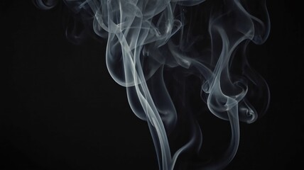 smoke on dark background.Ai generative