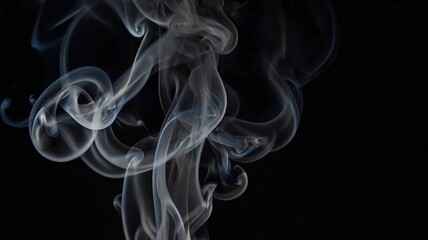 smoke on dark background.Ai generative