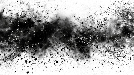 Fototapeta premium A black and white image of a galaxy with a lot of dust and debris. The image has a moody and mysterious feel to it, as if it is a glimpse into the unknown depths of space