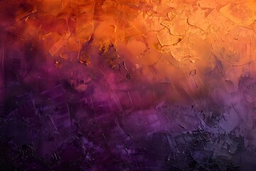 a gradient background of purple and orange