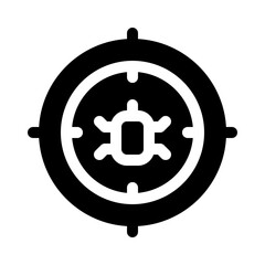 antivirus glyph icon