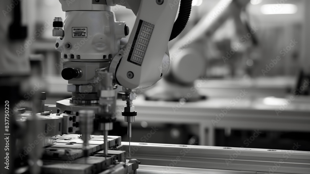 Aufkleber 2. imagine the synchronized movements of machinery and robotics on the fast-paced production line, o