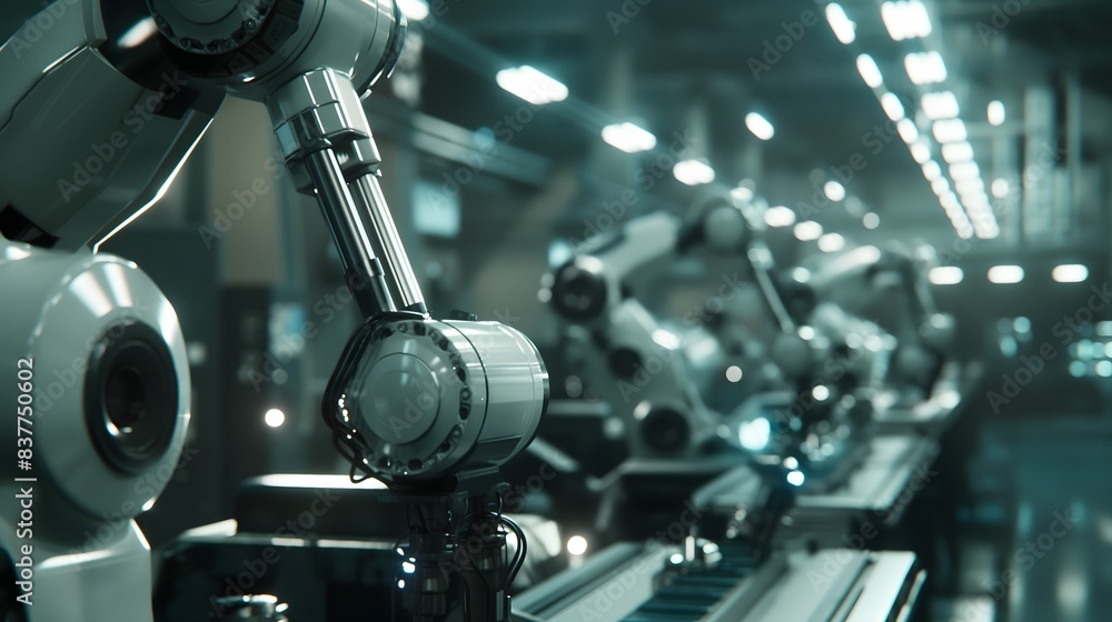 Poster 2. imagine the synchronized movements of machinery and robotics on the fast-paced production line, o