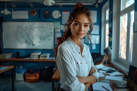 Math Teacher Encouraging Student Participation in Lesson