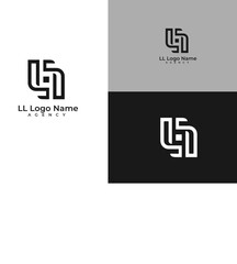 Letter LL logo design concept