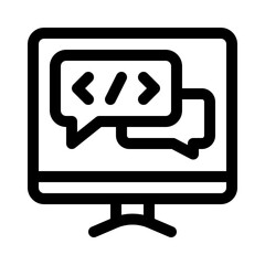 chatbot line icon