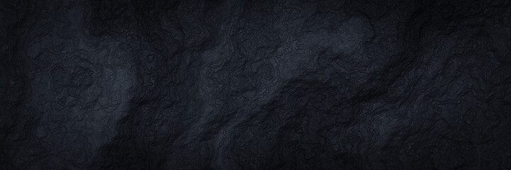 Fototapeta premium Black volcanic rock background. Abstract black cooled lava.