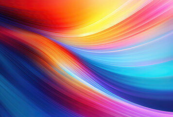 Obraz premium Vibrant Color Wavelengths in Abstract Art Design