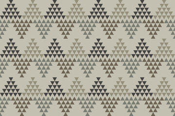 Geometric ethnic oriental ikat seamless pattern traditional Design for background, carpet, wallpaper, clothing, wrapping, Batik, fabric, Vector illustration embroidery style