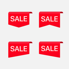 Collection of vector sale labels