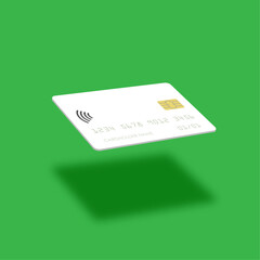 Credit card levitates contactless payment