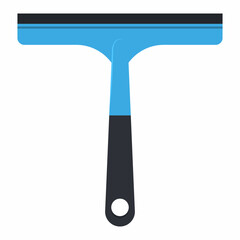 Shower wiper vector cartoon illustration isolated on a white background.