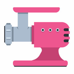 Meat grinder for home use vector cartoon illustration isolated on a white background.