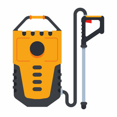 Pressure cleaner vector cartoon illustration isolated on a white background.