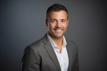 professional headshot of a man wearing casual office attire