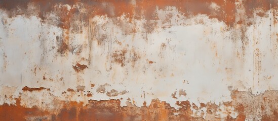 the texture of the rust and white paint.