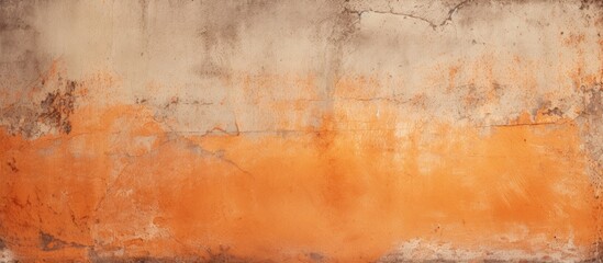 Vintage orange concrete wall texture background.