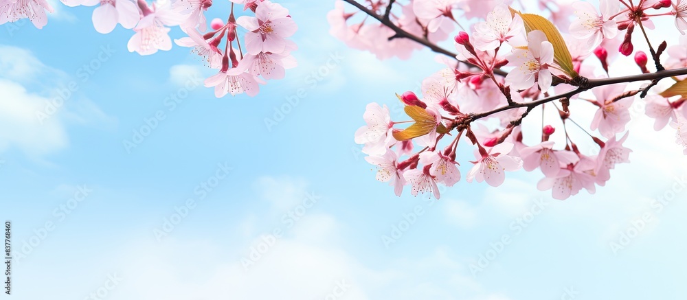 Poster Background suitable for spring-themed designs with ample copy space image.