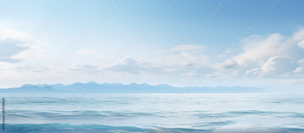 Aufkleber A scenic ocean view with a spacious area for inserting images.