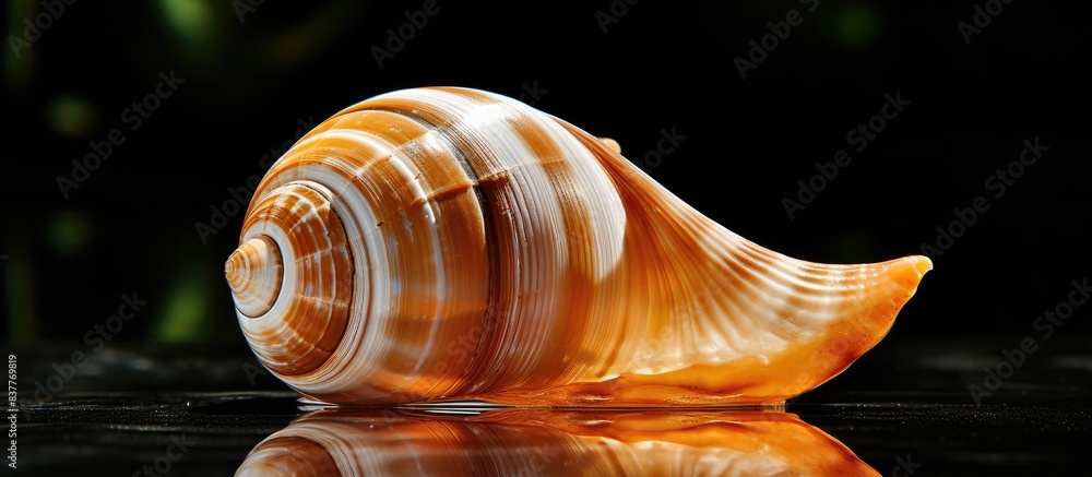 Poster The rapan shell in the picture has a lot of copy space image.