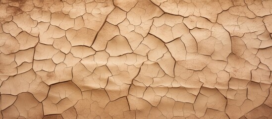 The parched earth showing cracks with space for text or graphics in the image.