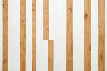 White and Wood Grain Striped Panel