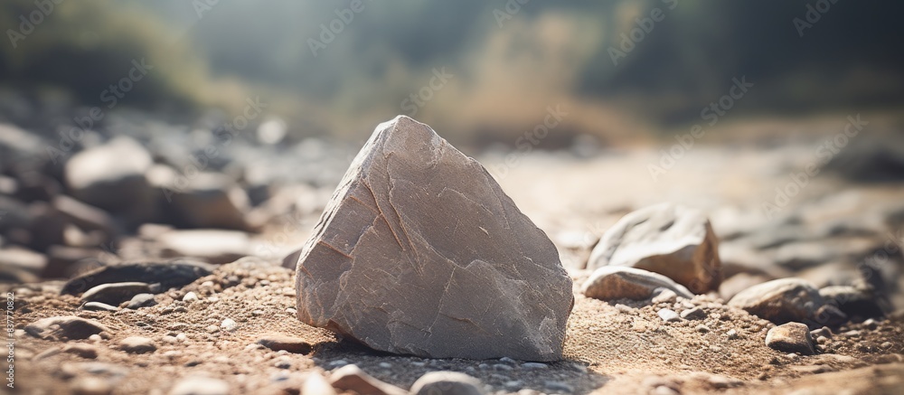 Poster Indistinct stone with a soft-focus, ideal for a copy space image.