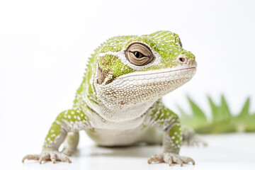 Obraz premium Close-up of a Green Anole Lizard