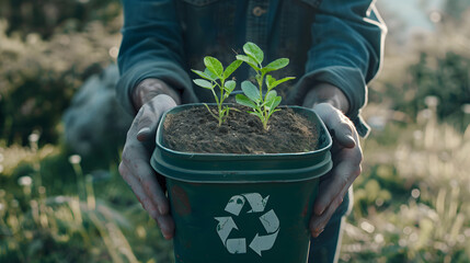 A public service announcement promoting the benefits of recycling