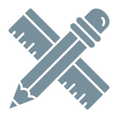 Ruler And Pencil Icon