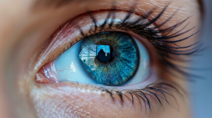 Fototapeta premium Ophthalmology examination to assess vision and eye health managing conditions like cataracts