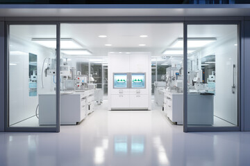 State-of-the-Art White Modern Laboratory