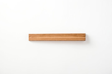 Wooden plank isolated on white background