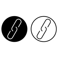 Link flat icon illustration- vector