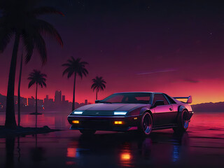 Golden Hour Drive: Chasing the Sunset with the Car