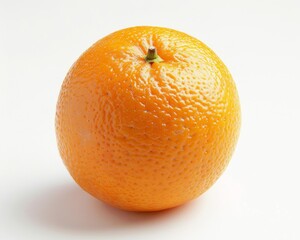 a single orange on a white background