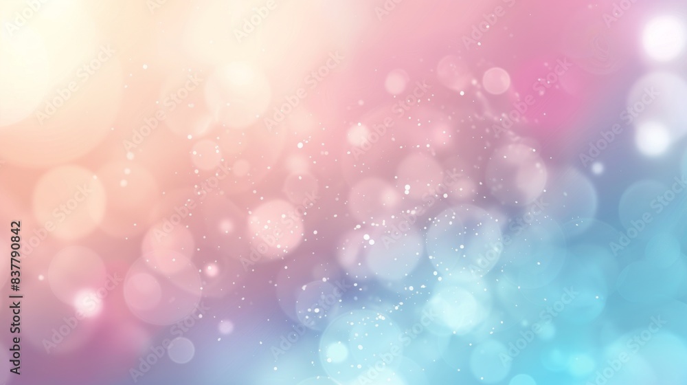 Poster pastel bokeh background for dreamy designs. create a soft and whimsical feel with this pastel bokeh 