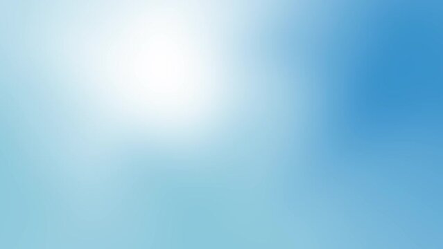 blue white sky cloud , color gradient rough abstract background shine bright light and glow template empty space , grainy noise grungy texture motion animation