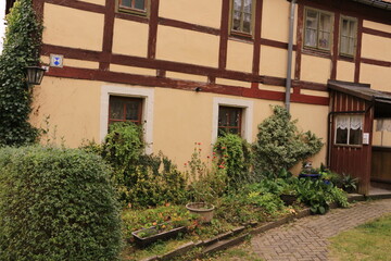 Blick in das Zentrum von Hohnstein in der Sächsischen Schweiz