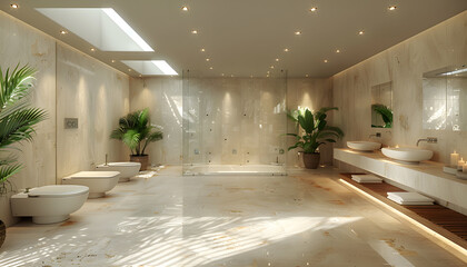 Fototapeta premium interior of a bathroom