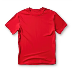 Vibrant Red T-shirt Mockup for Design Showcase