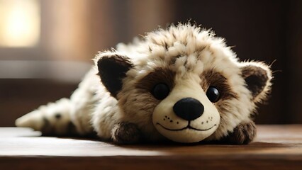 Close up of a bear doll