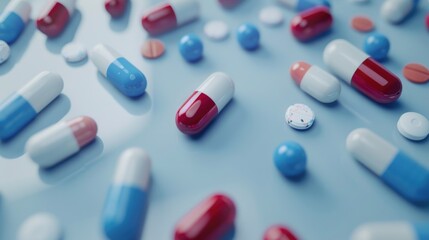 Drug prescription for treatment medication. Pharmaceutical medicament, Pharmacy theme