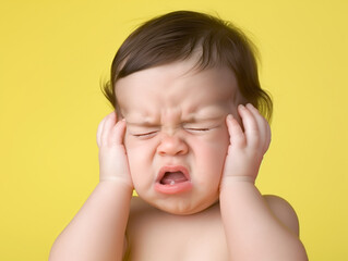 baby crying, upset, annoying, mad, baby feel emotional, sad, cry, baby doesn't want to hear, don't want to hear, noisy