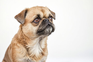 Close-up of a cute pug looking at the camera
