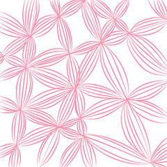 seamless pattern with pink flowers