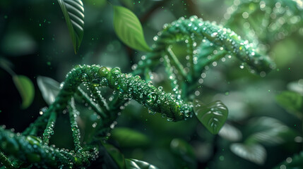 Fototapeta premium Living Helix: DNA and Nature's Elegance