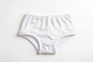 White Underwear on White Background