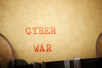 Cyber war phrase